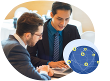 >A global pool of enrollment partners